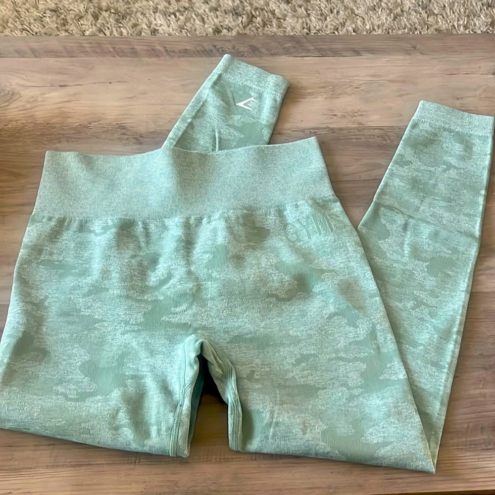 Gymshark green camo leggings